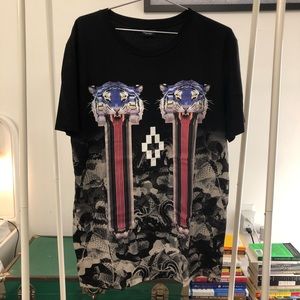 Marcelo Burlon: Black Camu Tiger Tee